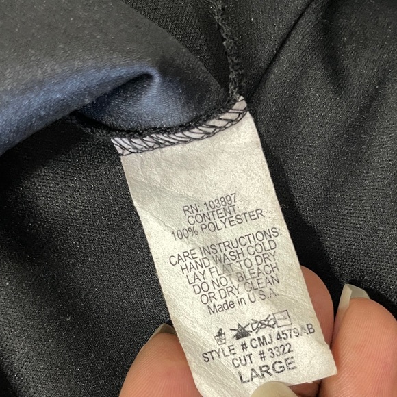 Blu Heaven Womens Tank Size Large Black Spaghetti Strap Mesh Layered Top - Picture 8 of 12